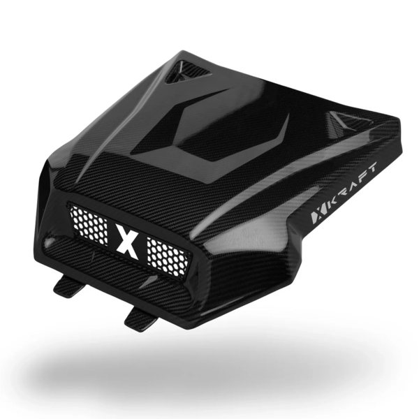xkraft polaris rzr pro xr1 hood carbon fiber Gloss Black Carbon